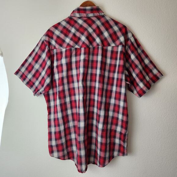 Ely Cattleman Men's Size XL Pearl Snap Short Sleeve - Picture 2 of 5